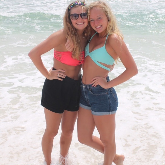 Victoria Secret Light blue wrap around tie bikini - Picture 2 of 5